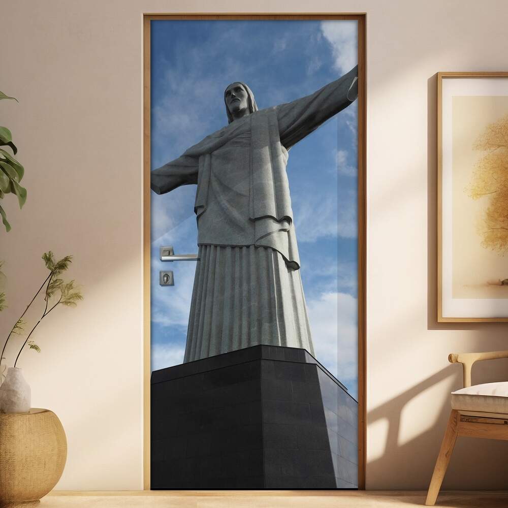 Adesivo Para Porta Cristo Redentor