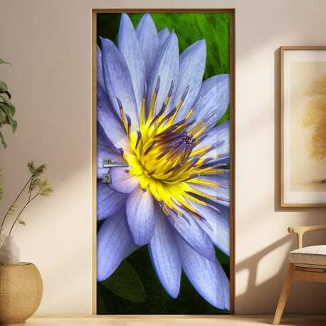 Adesivo para Porta Florais Flor de Ltus 01