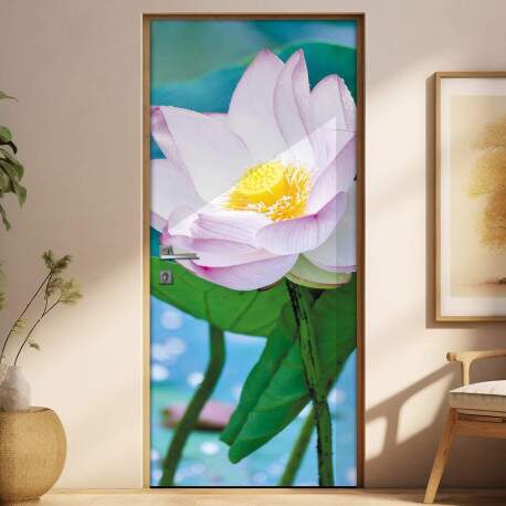 Adesivo para Porta Florais Flor de Ltus 05