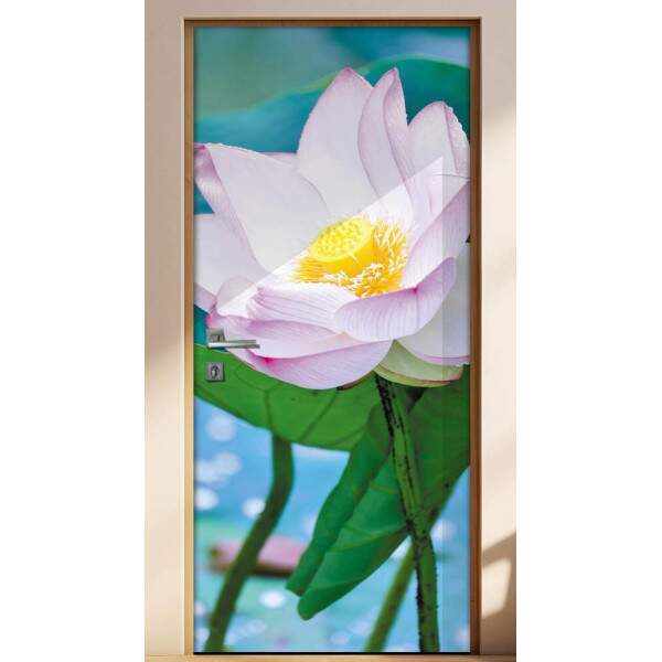Adesivo para Porta Florais Flor de Ltus 05
