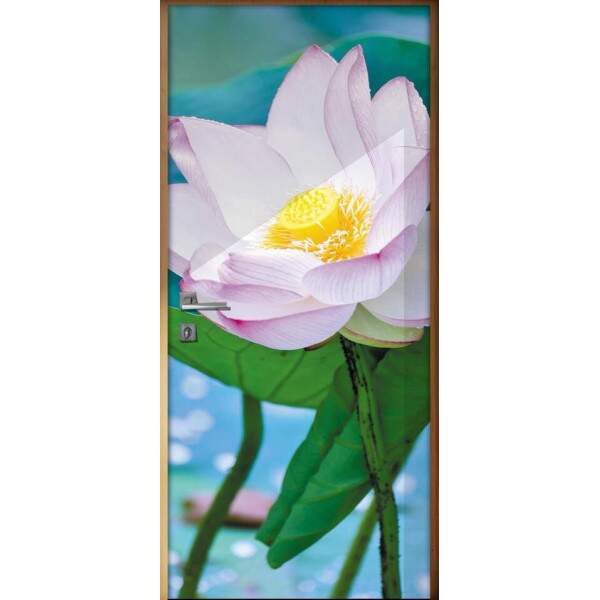 Adesivo para Porta Florais Flor de Ltus 05