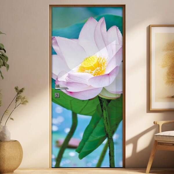 Adesivo para Porta Florais Flor de Ltus 05