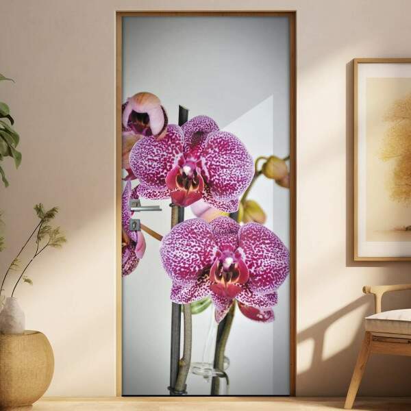 Adesivo para Porta Florais Flor de Orqudea