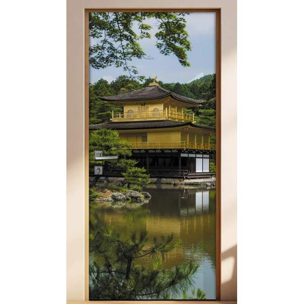 Adesivo Para Porta Arquitetura Oriental