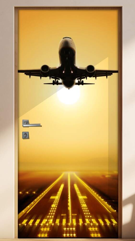 Adesivo Para Porta Avi�o Na Pista
