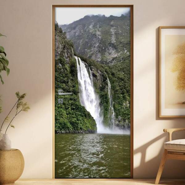 Adesivo para Porta Paisagem Cachoeira 3