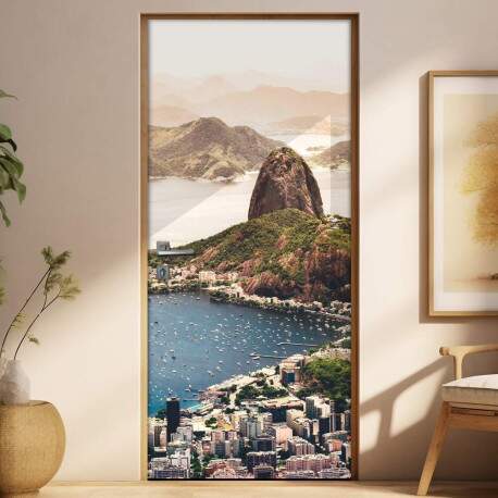 Adesivo Para Porta Corcovado Rio De Janeiro
