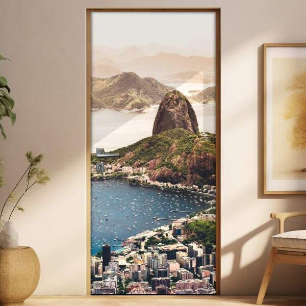 Adesivo Para Porta Corcovado Rio De Janeiro