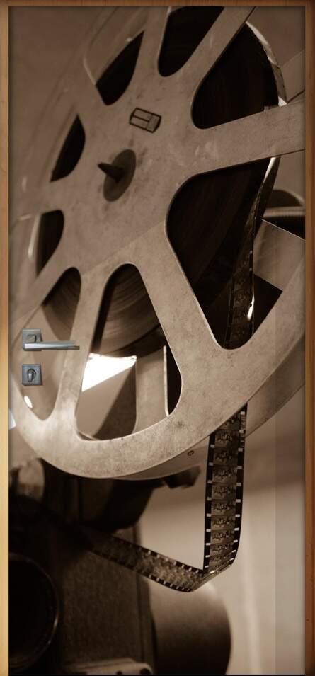 Adesivo para Porta Retr Moviola