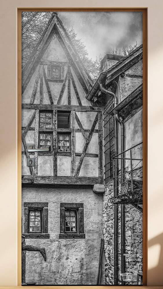 Adesivo para Porta Retr� Casar�o Antigo