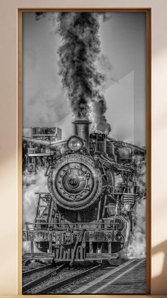 Adesivo para Porta Retr� Locomotiva