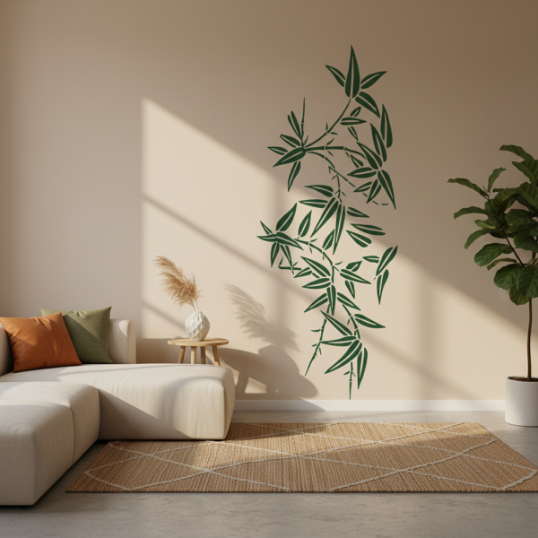 Adesivo de Parede Floral Bambu
