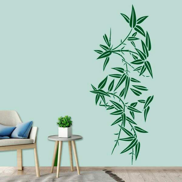 Adesivo de Parede Floral Bambu