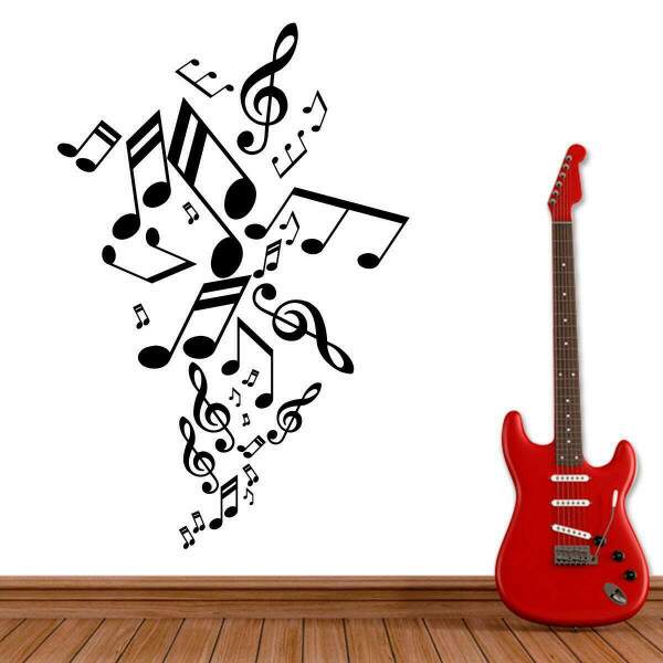 Adesivo de Parede Notas Musicais 08