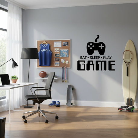 Adesivo de Parede Nerd Play Game
