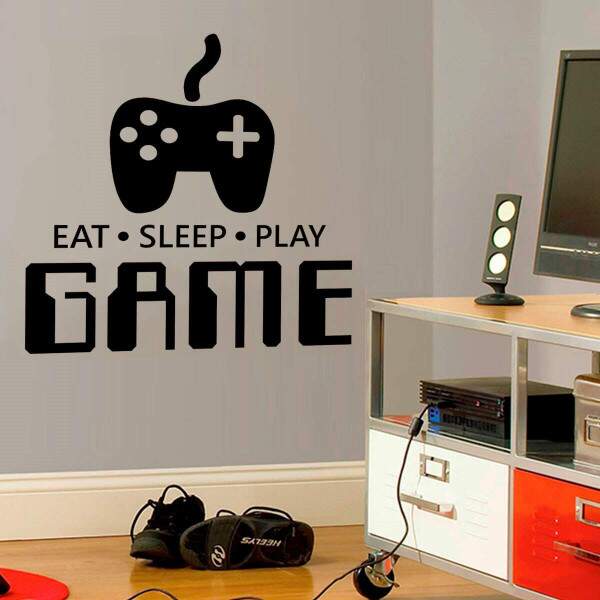 Adesivo de Parede Nerd Play Game