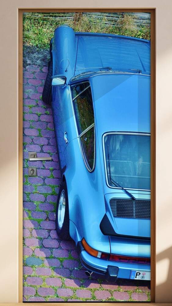 Adesivo Para Porta Carro Antigo Porsche 911