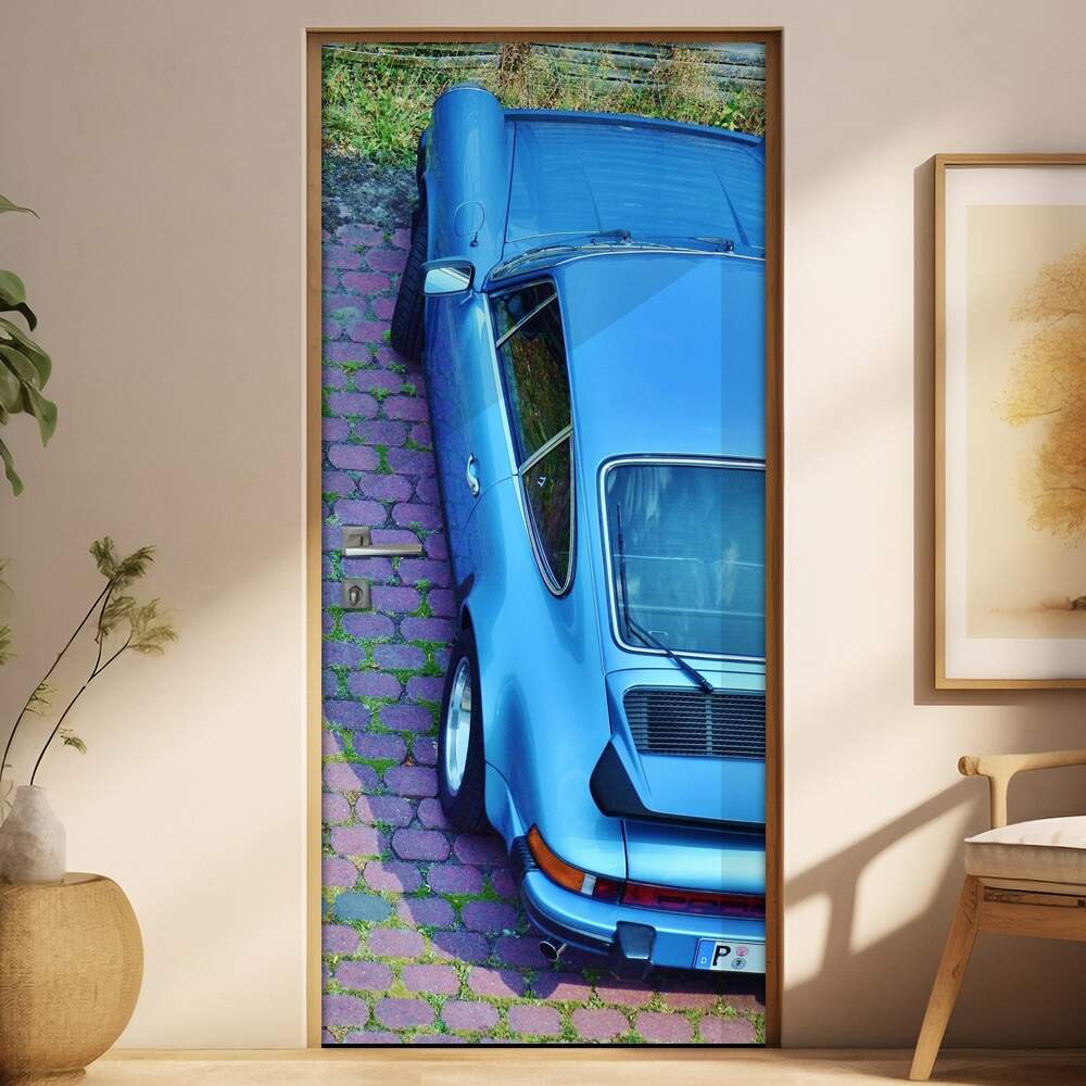 Adesivo Para Porta Carro Antigo Porsche 911