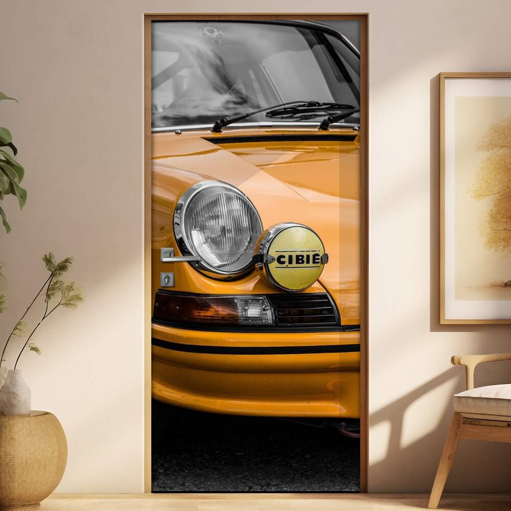 Adesivo Para Porta Carro Antigo Porsche Carreira 2