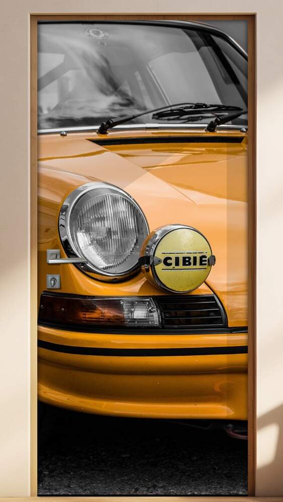 Adesivo Para Porta Carro Antigo Porsche Carreira 2