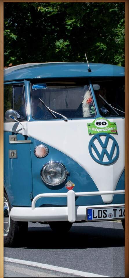 Adesivo Para Porta Carro Antigo Volkswagen Kombi 2
