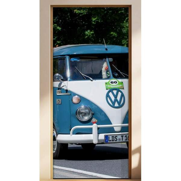 Adesivo Para Porta Carro Antigo Volkswagen Kombi 2