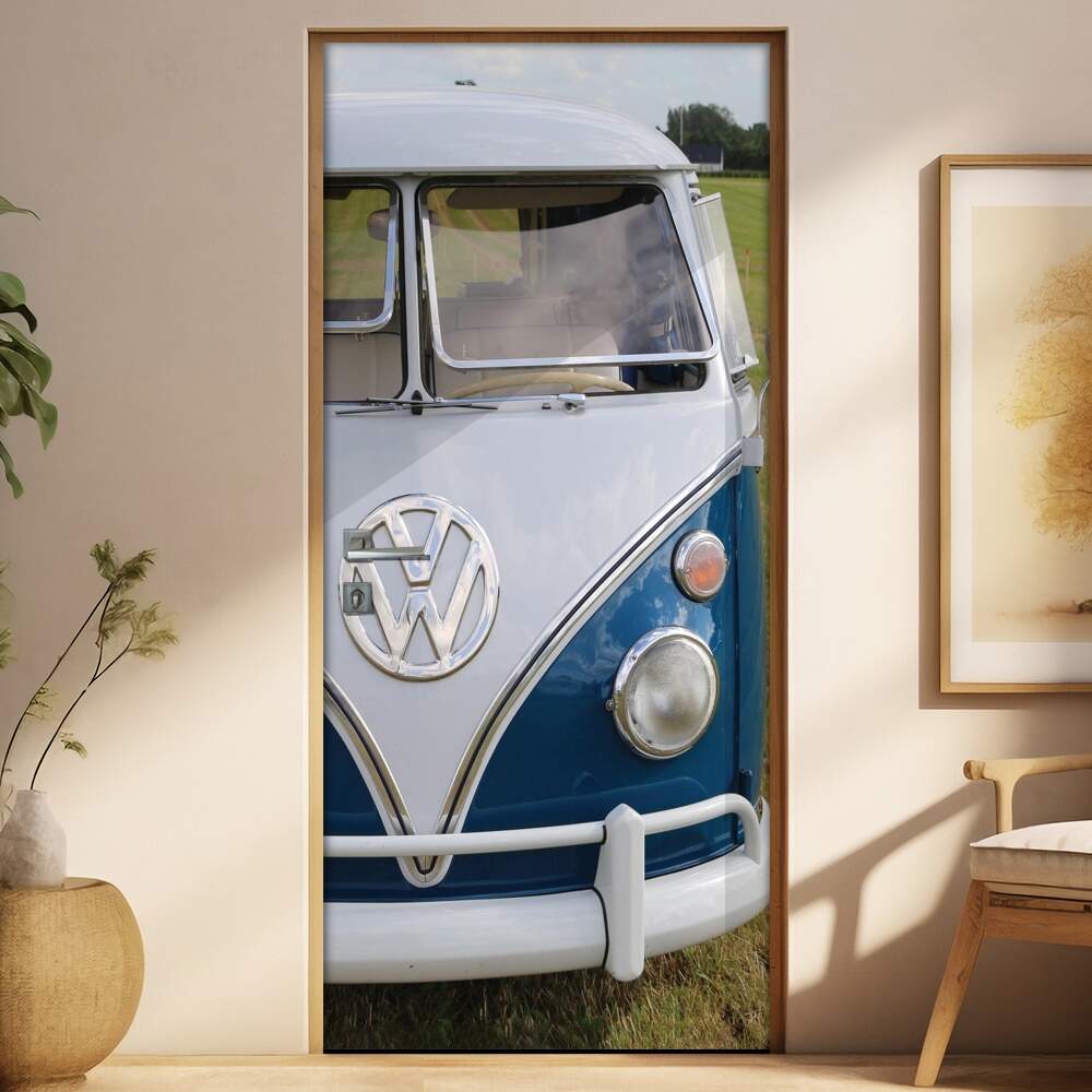 Adesivo Para Porta Carro Antigo Volkswagen Kombi 3