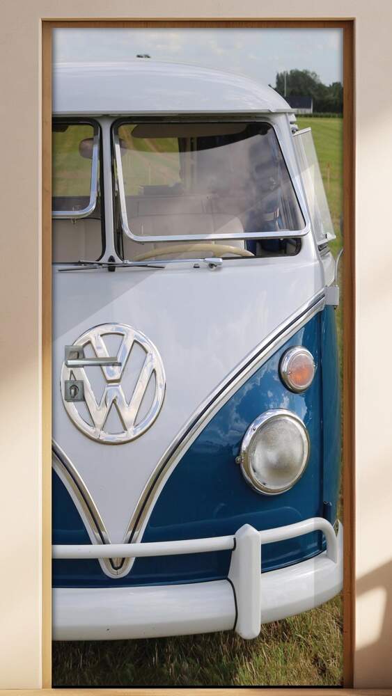 Adesivo Para Porta Carro Antigo Volkswagen Kombi 3