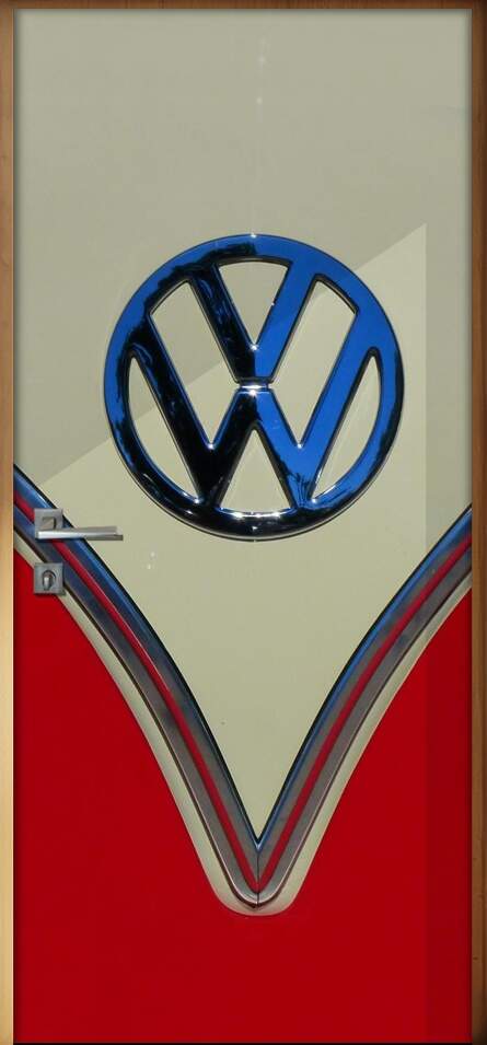 Adesivo Para Porta Carro Antigo Volkswagen Kombi 5