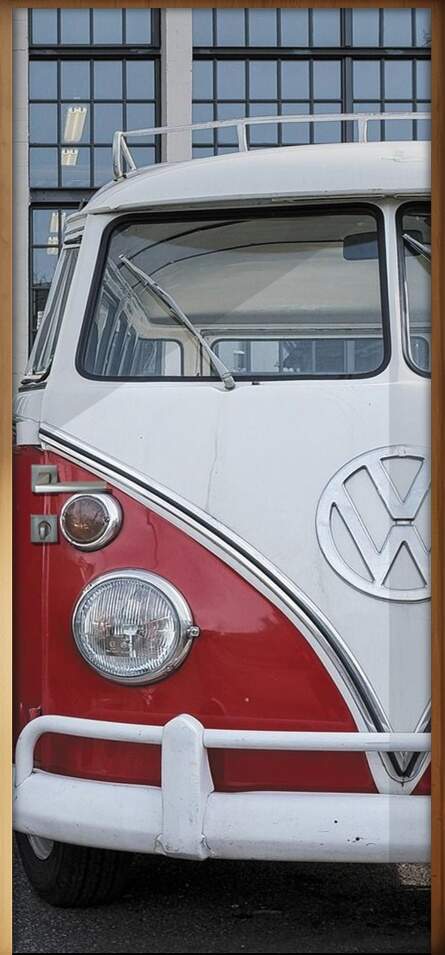 Adesivo Para Porta Carro Antigo Volkswagen Kombi 8