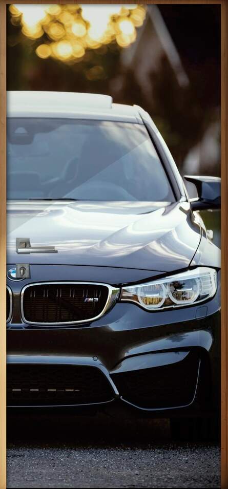 Adesivo Para Porta Carro Bmw M3 2