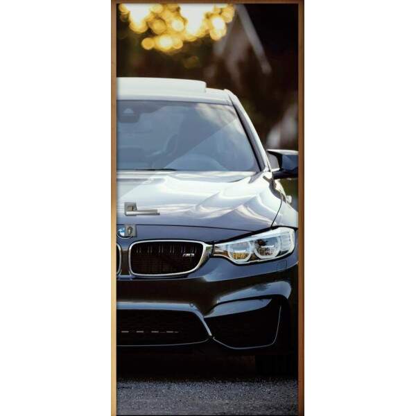 Adesivo Para Porta Carro Bmw M3 2