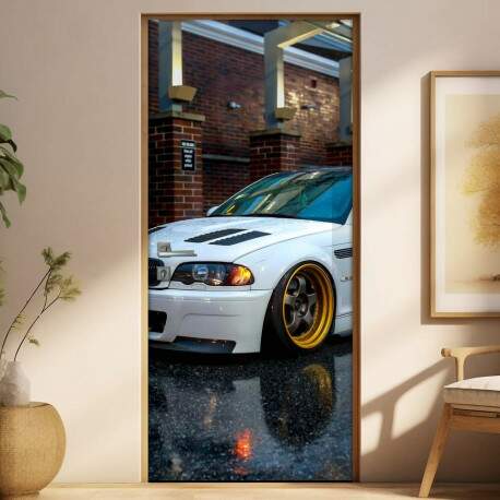 Adesivo Para Porta Carro Bmw M3 4