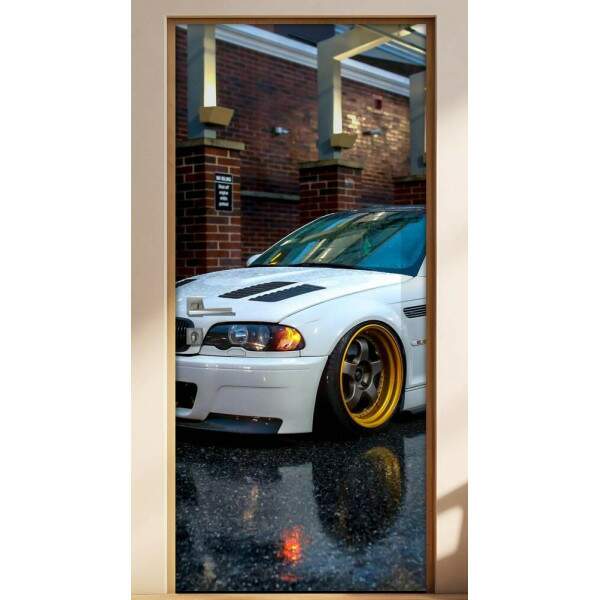 Adesivo Para Porta Carro Bmw M3 4