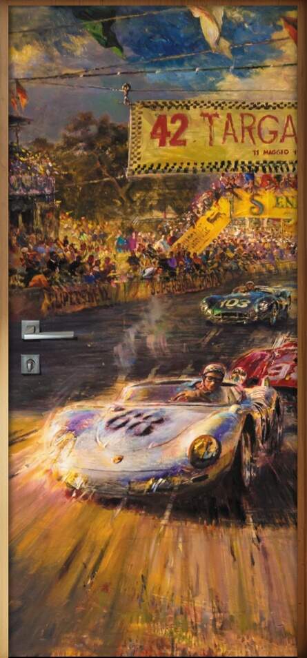 Adesivo Para Porta Carro Grand Prix Retro