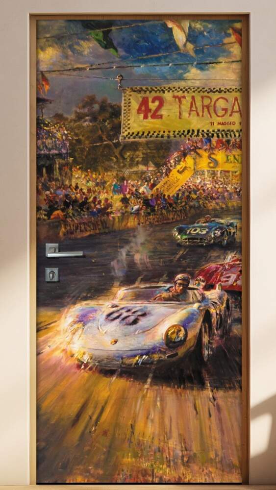 Adesivo Para Porta Carro Grand Prix Retro