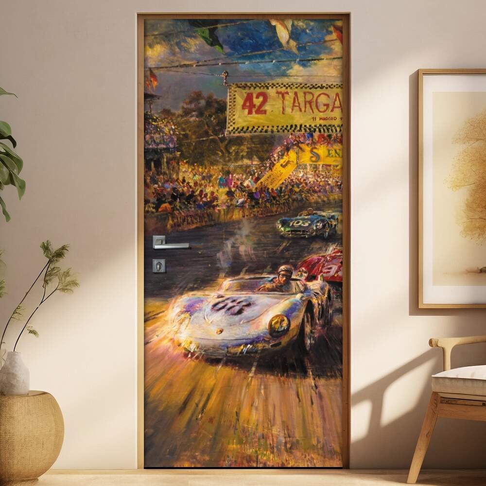 Adesivo Para Porta Carro Grand Prix Retro
