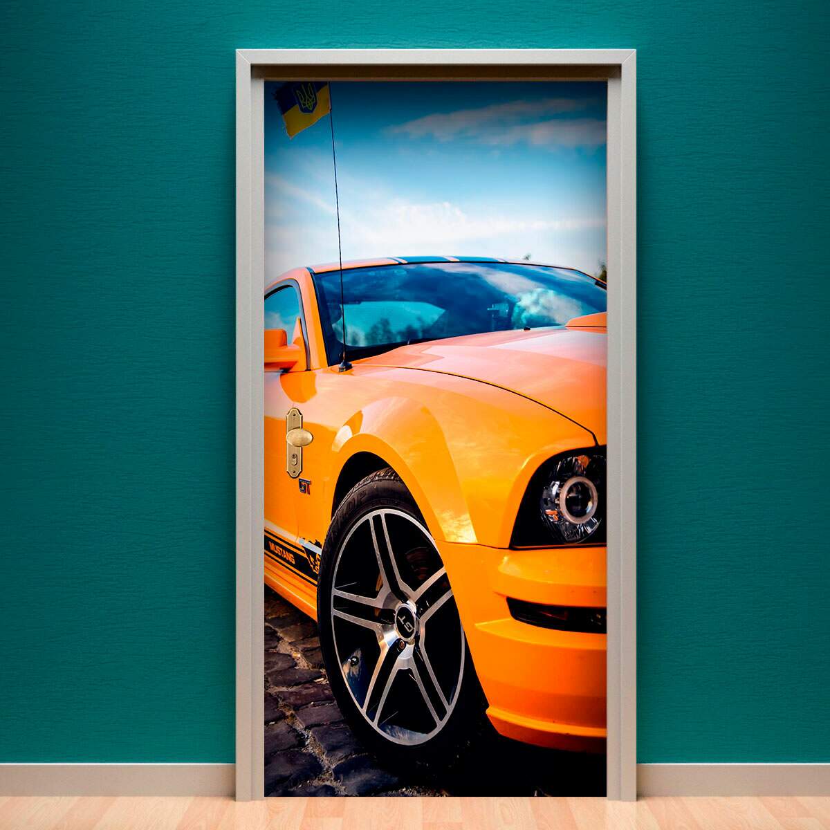 Adesivo para Porta Carro Mustang 2