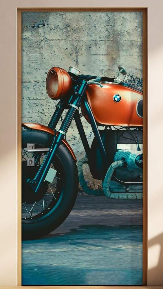 Adesivo para Porta Moto BMW Retro