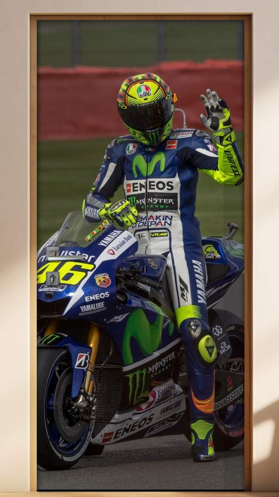 Adesivo para Porta Moto Yamaha Valentino Rossi 2