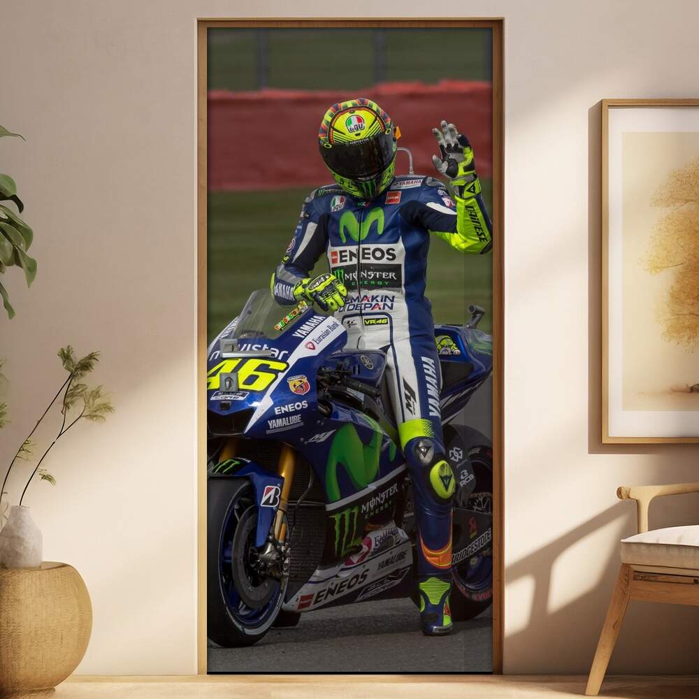 Adesivo para Porta Moto Yamaha Valentino Rossi 2