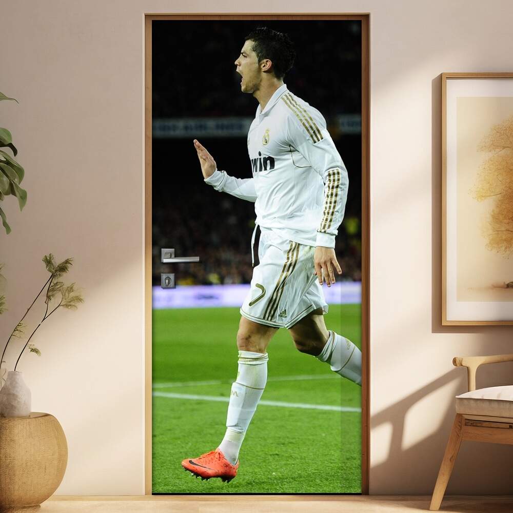 Adesivo para Porta Futebol Real Madrid CR 7