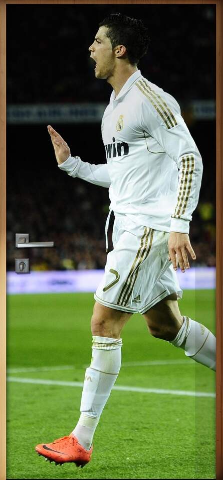 Adesivo para Porta Futebol Real Madrid CR 7