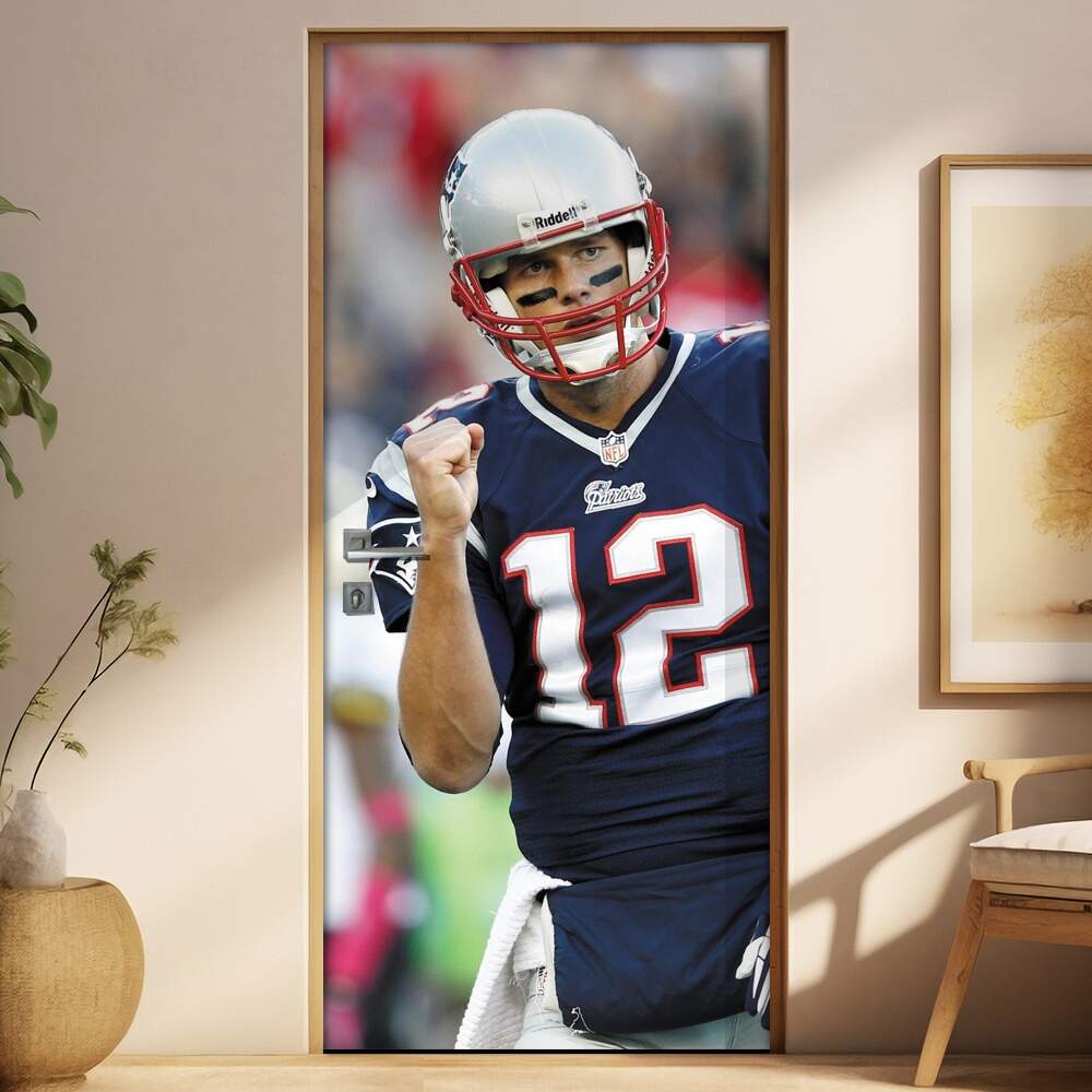 Adesivo para Porta Futebol Americano NFL Tom Brady 3
