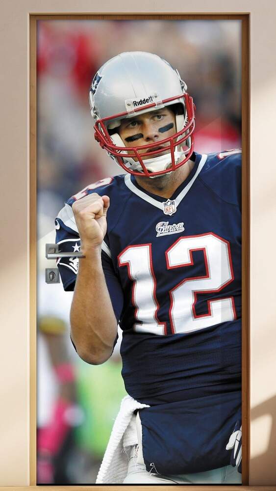 Adesivo para Porta Futebol Americano NFL Tom Brady 3