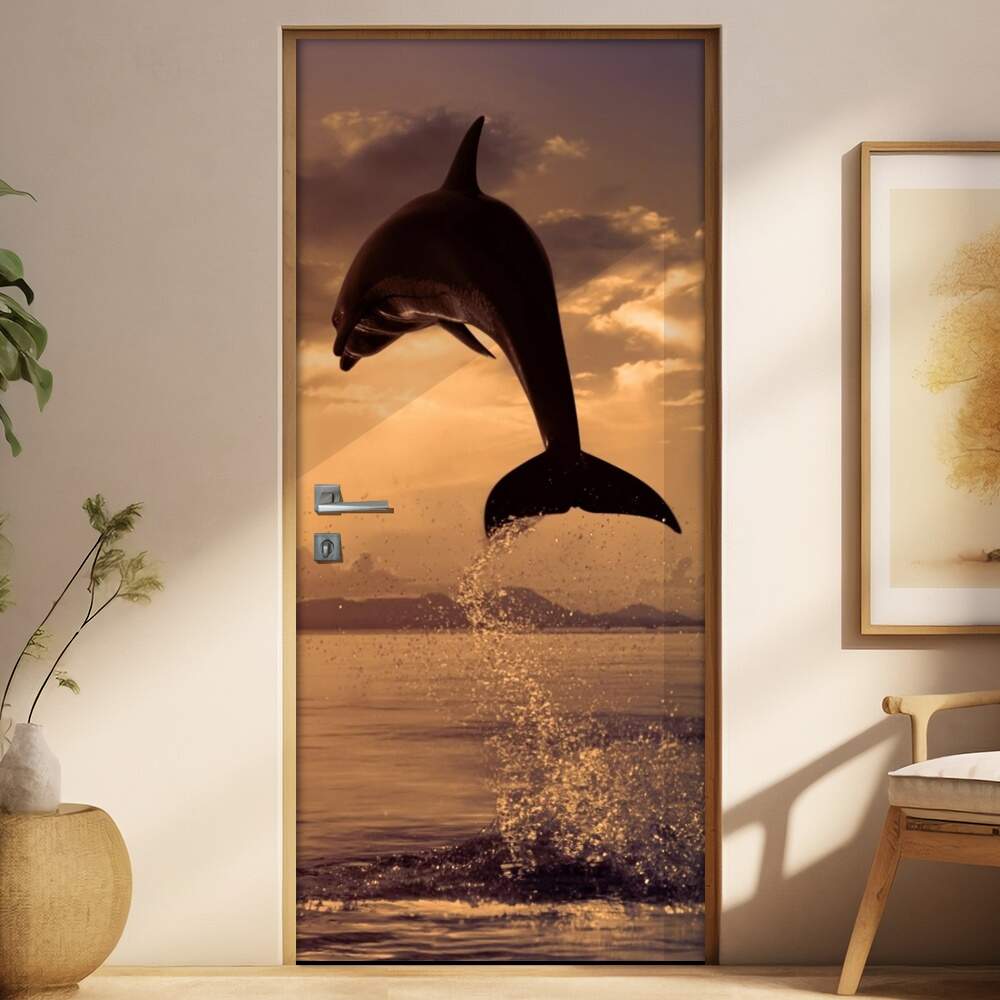 Adesivo Para Porta Animais Golfinho 2 Mod. 15