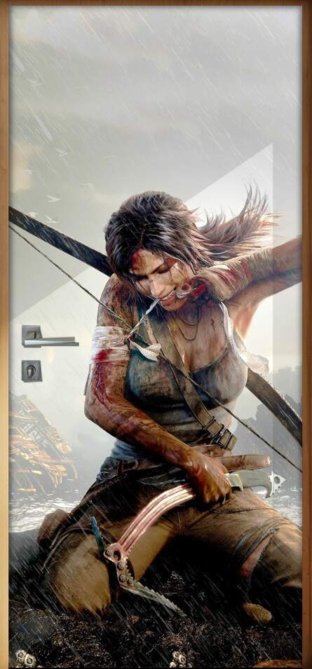 Adesivo para Porta Lara Croft Tomb Raider