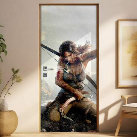 Adesivo para Porta Lara Croft Tomb Raider