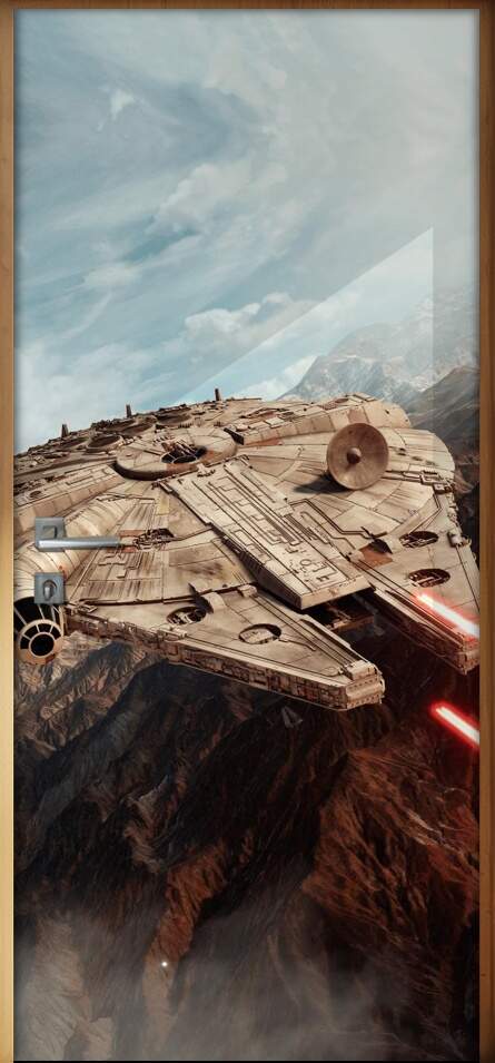 Adesivo para Porta Millennium Falcon