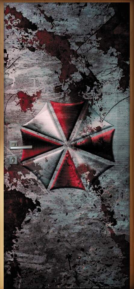 Adesivo para Porta Resident Evil Umbrella